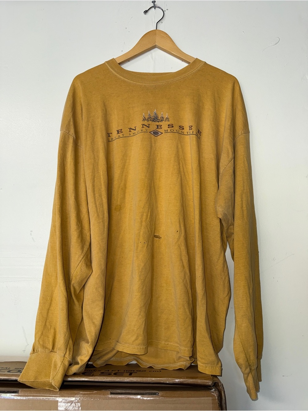 Tennessee Graphic Long Sleeve Tee - Mustard Yellow